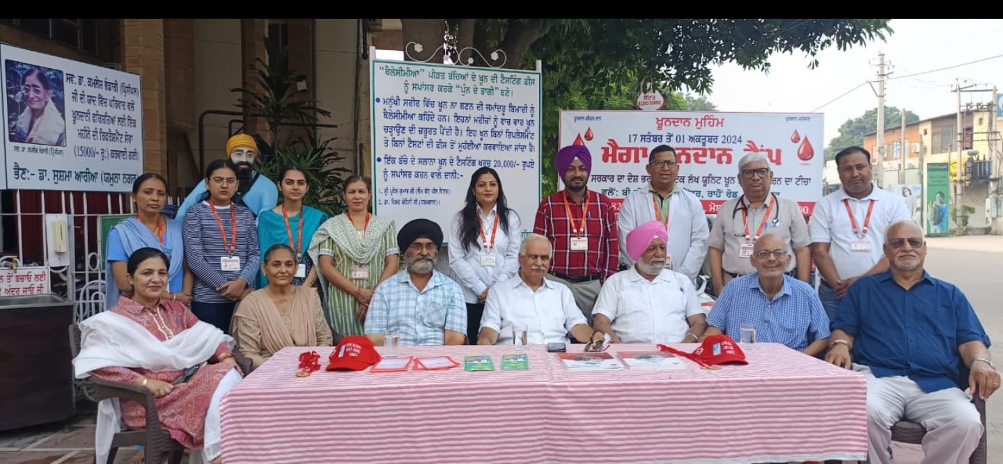 ਦਾਨੀਆਂ ਦੀ ਬਦੌਲਤ ਬੀ.ਡੀ.ਸੀ ਵਲੋਂ ਪੰਜ ਸੌ ਰੁਪਏ ਪ੍ਰਤੀ ਬਲੱਡ ਯੂਨਿਟ ਟੈਸਟ ਫੀਸ ਘਟਾਉਣ ਦਾ ਫ਼ੈਸਲਾ।
